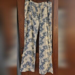 Cali 1850 Pinapple Toile Linen Blend Pants